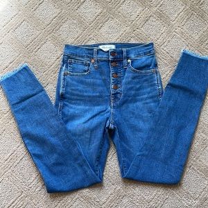 Madewell High Rise Skinny Jean Size 25